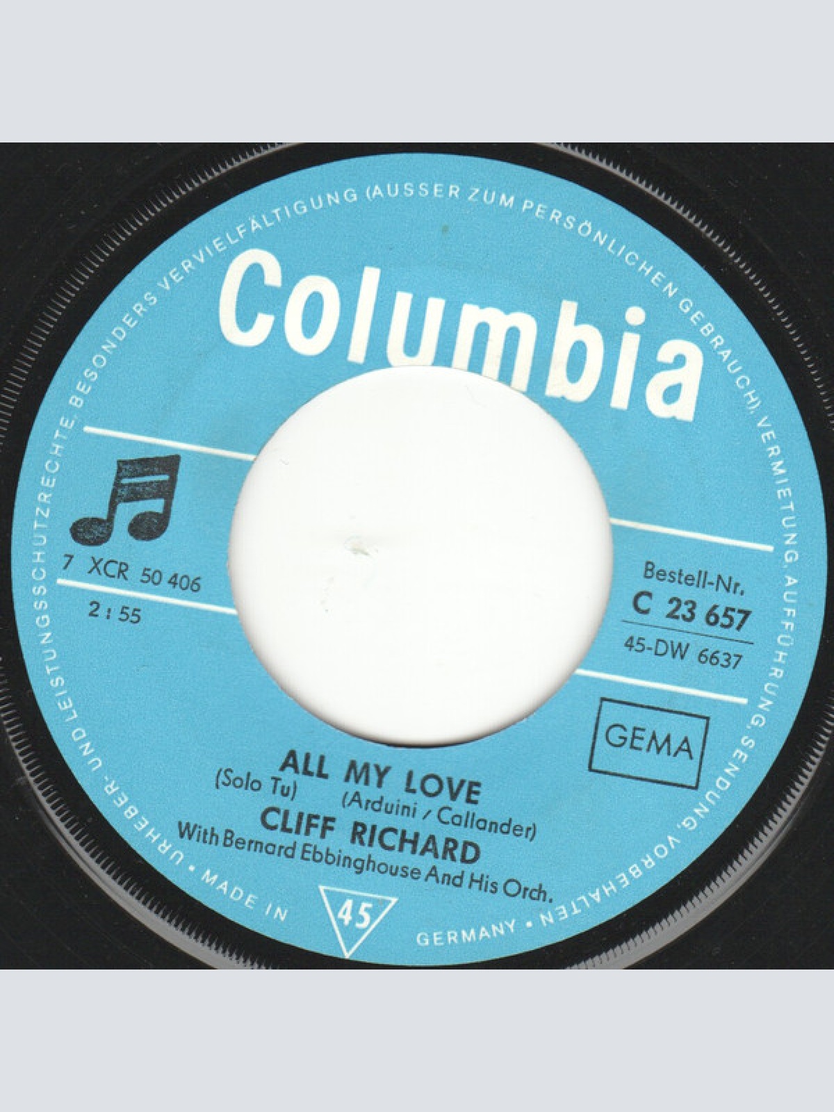 Vinyl / Cliff Richard - All My Love