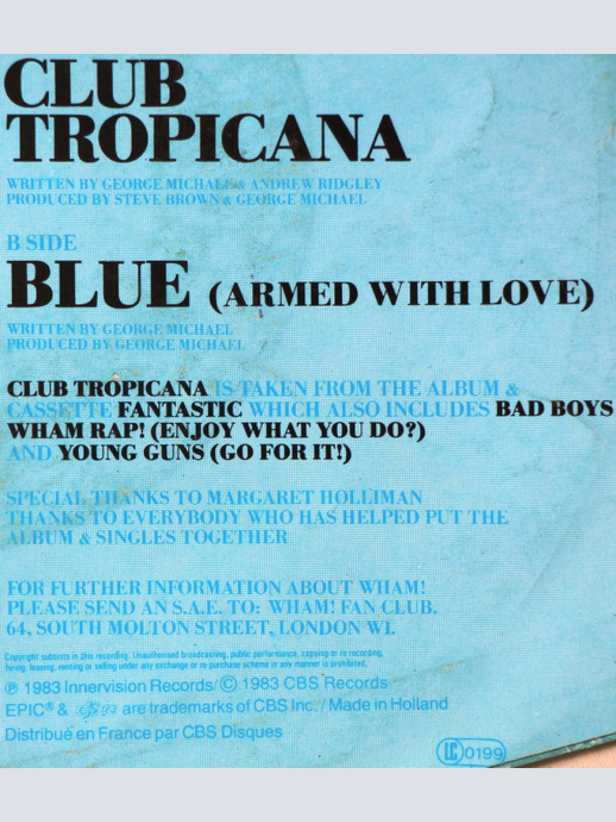 Vinyl / Wham! - Club Tropicana