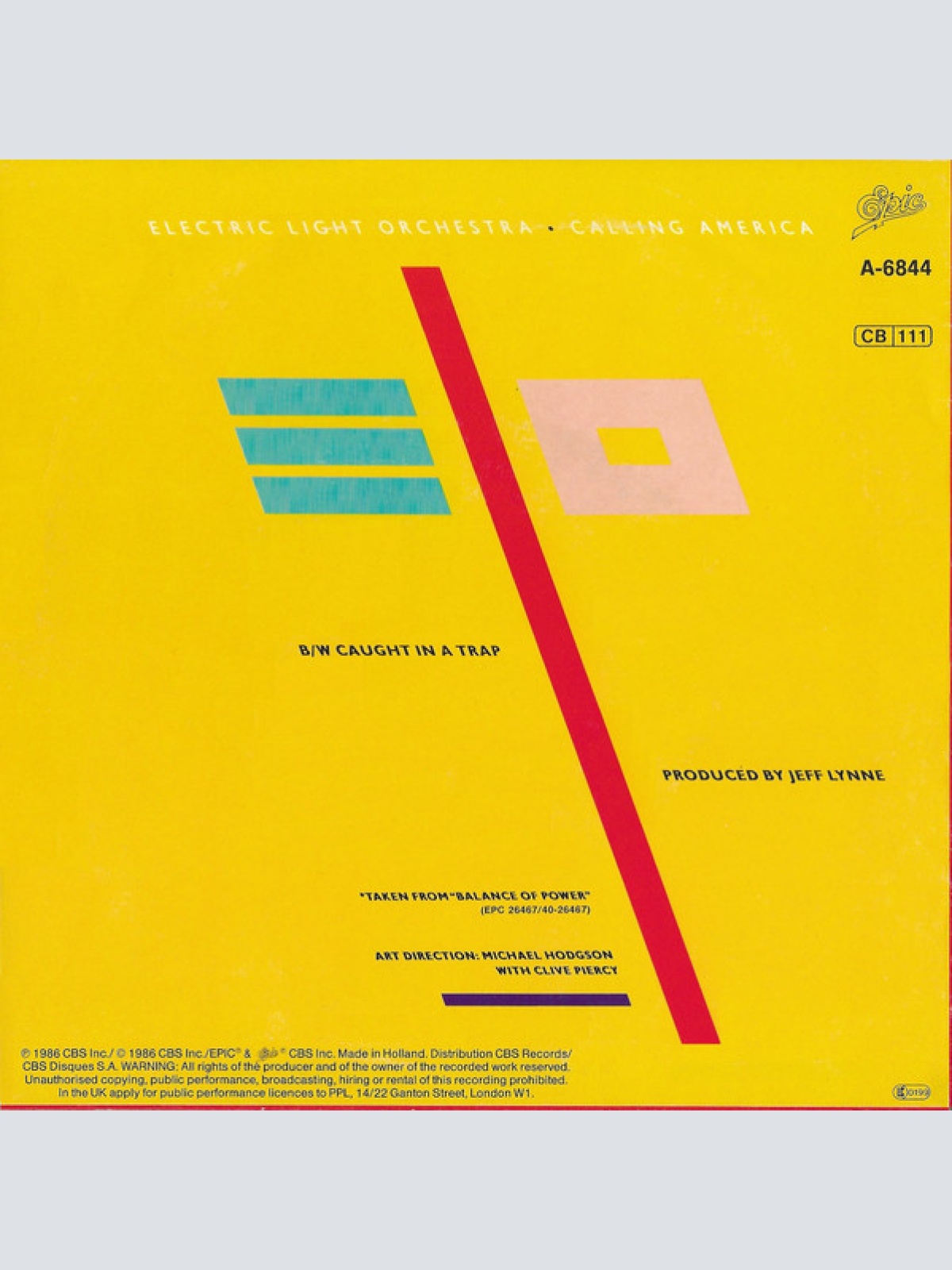 Vinyl / Electric Light Orchestra - Calling America