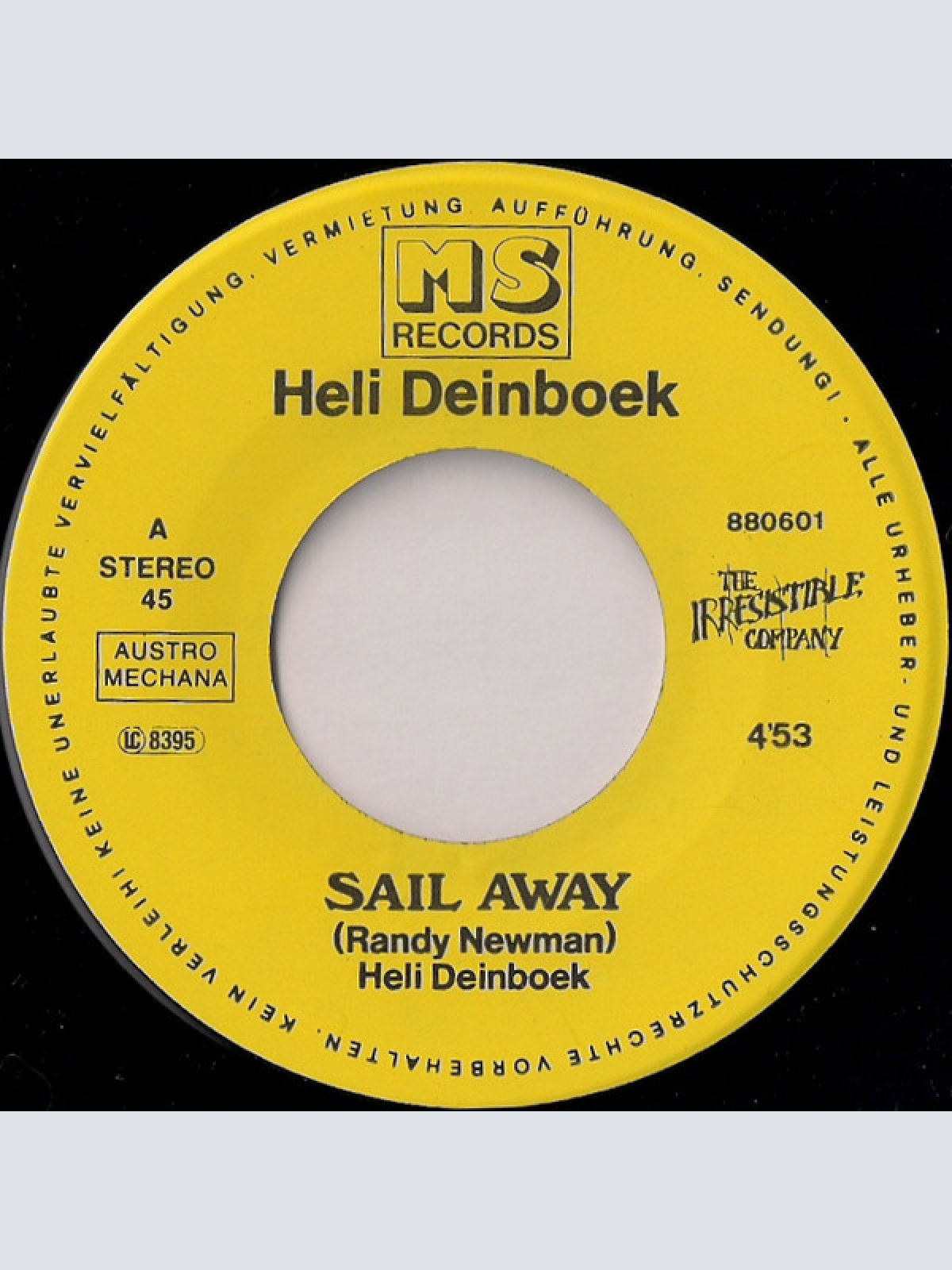 Vinyl / Heli Deinboek - Sail Away