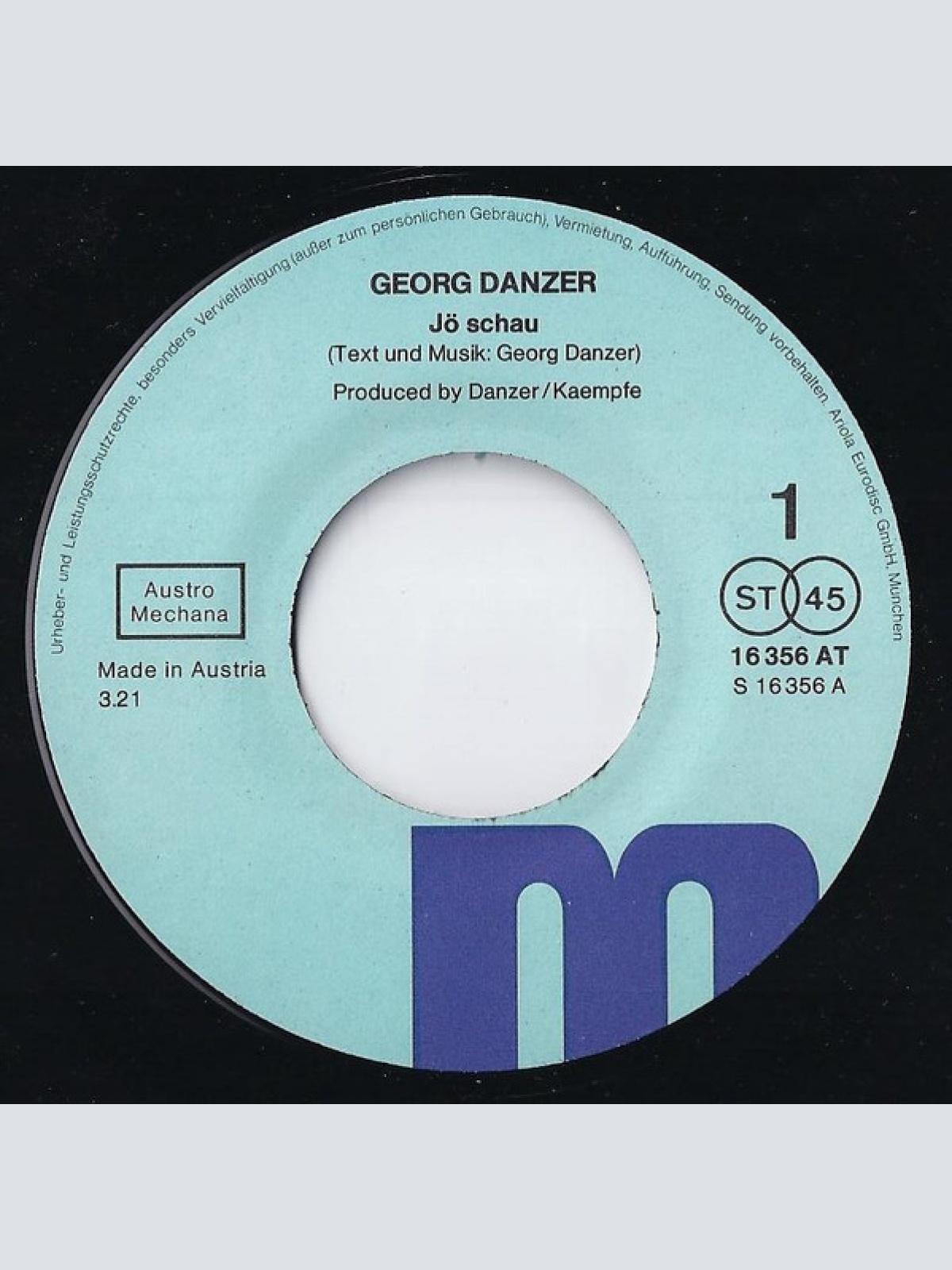 Vinyl / Georg Danzer - Jö Schau