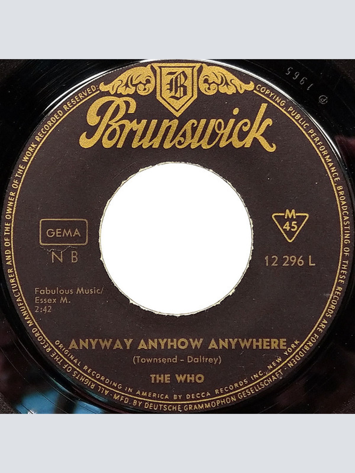 Vinyl / The Who - Anyway  Anyhow Anywhere