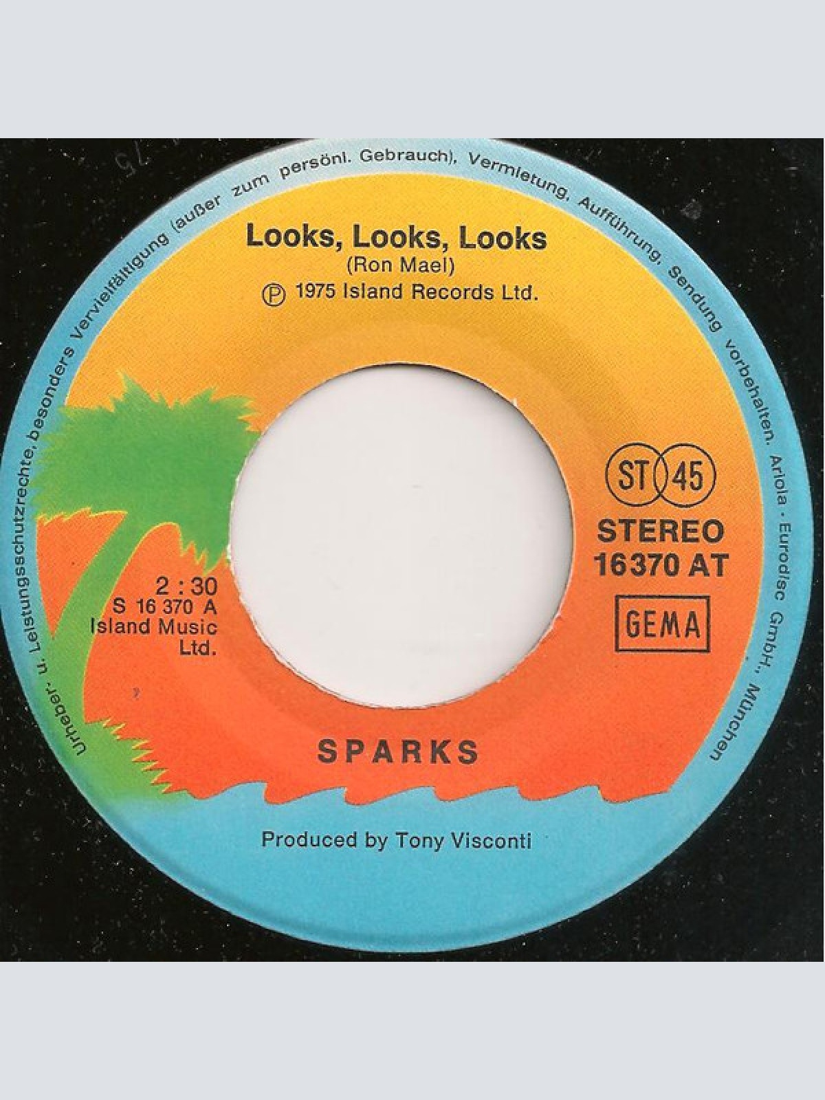 Vinyl / Sparks - Looks, Looks, Looks