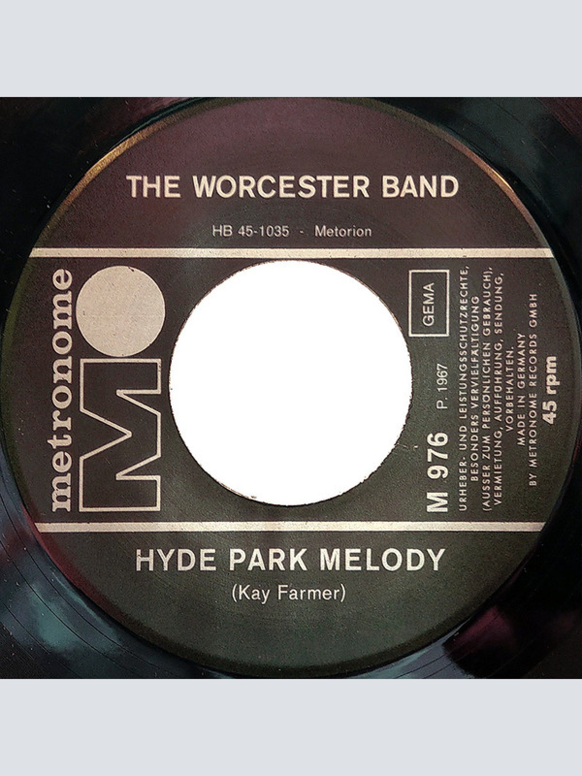 Vinyl / The Worcester Band - Finchley Central