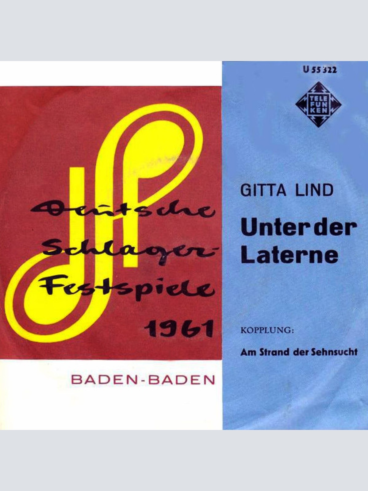 Vinyl / Gitta Lind - Unter Der Laterne