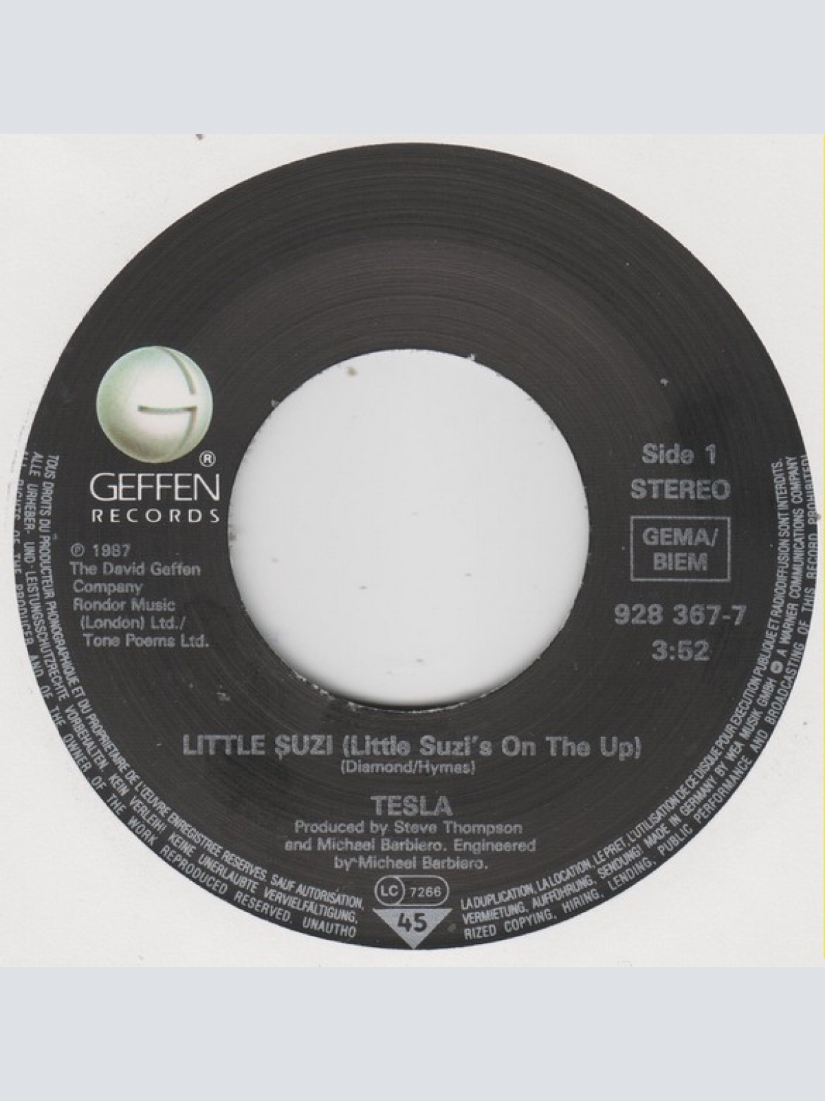 Vinyl / Tesla - Little Suzi