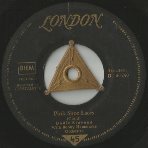 Vinyl / Dodie Stevens - Pink Shoe Laces