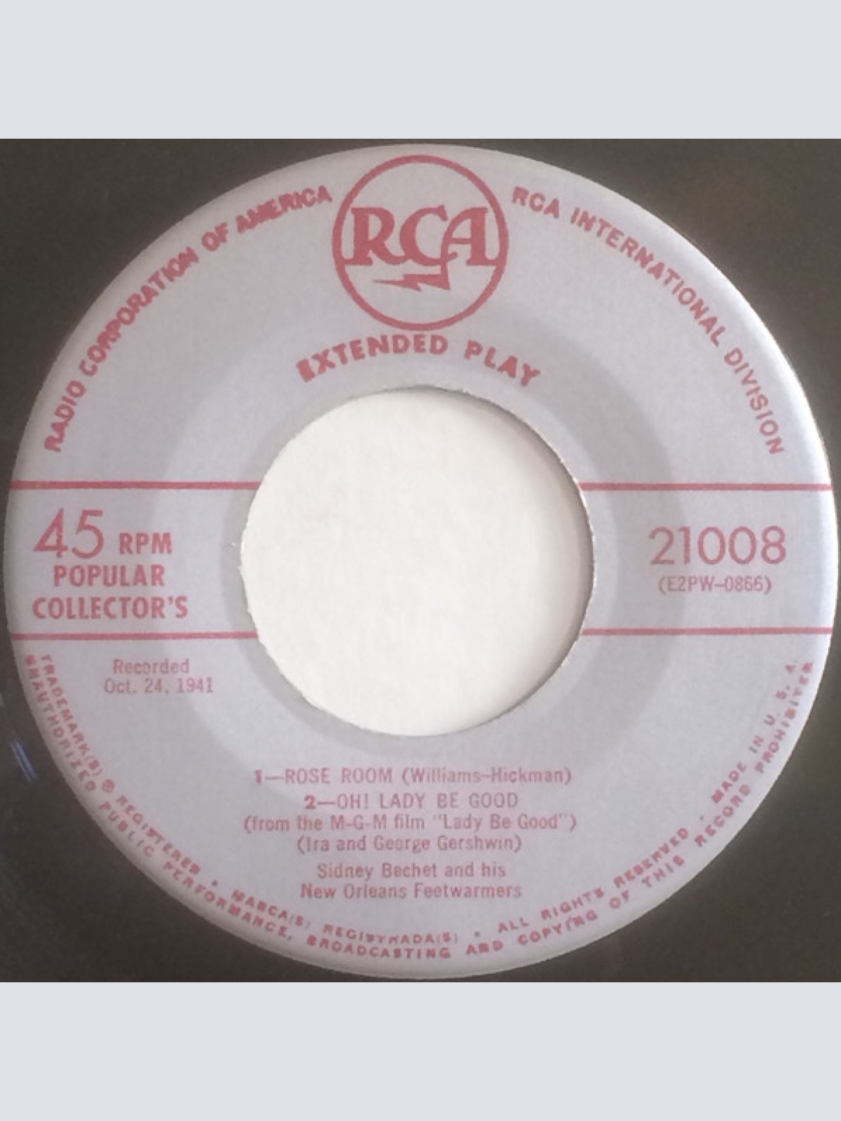 Vinyl / Sidney Bechet And His New Orleans Feetwarmers - A Treasury Of Immortal Performances