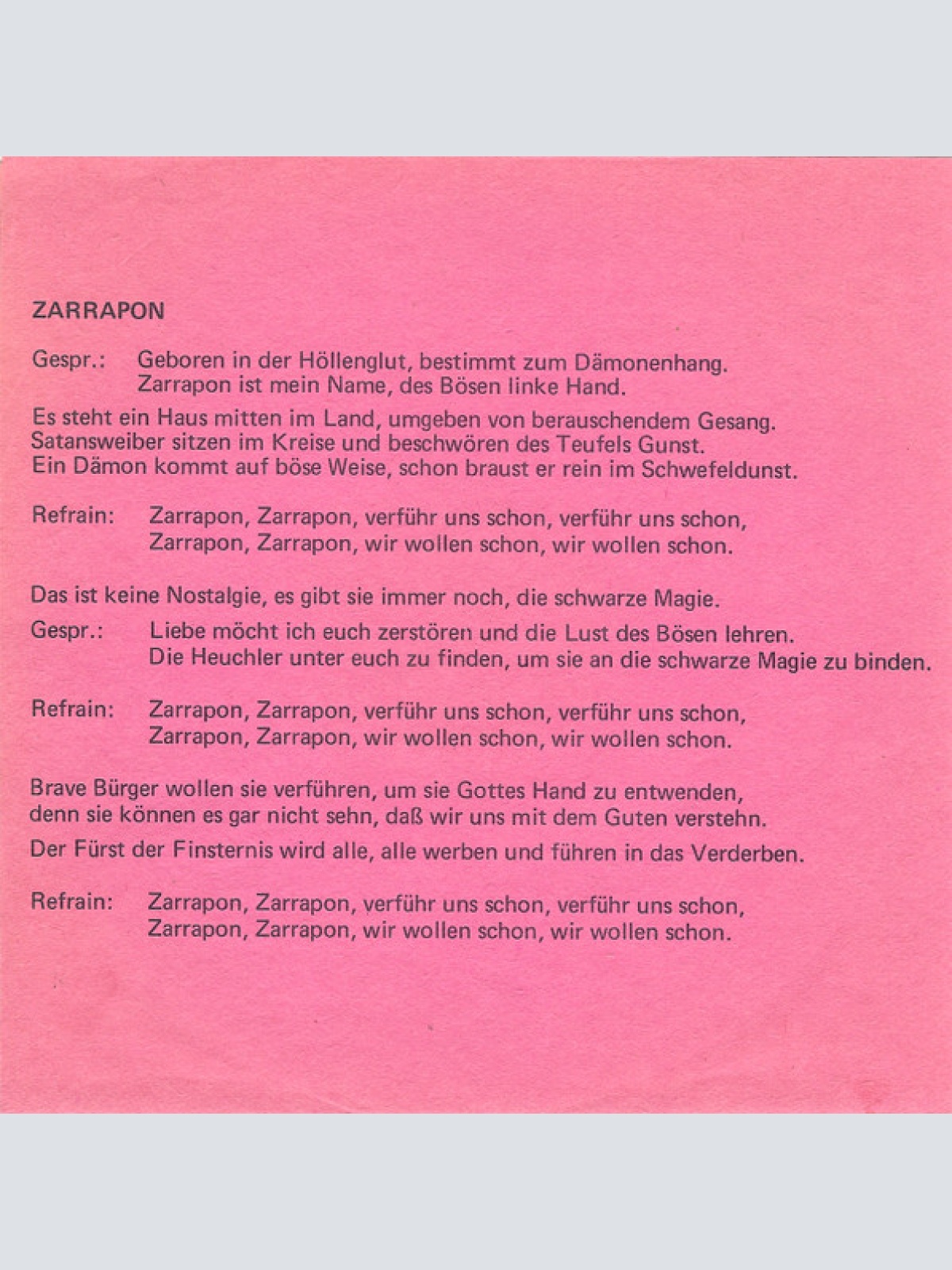 Vinyl / Smashing - Zarrapon