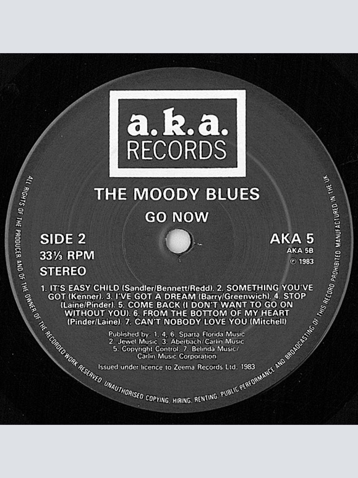 Vinyl / The Moody Blues - Go Now