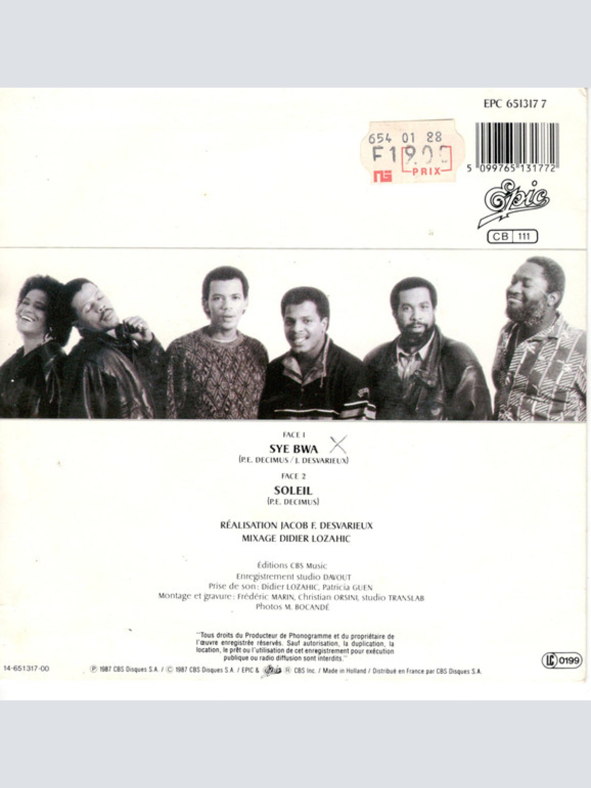 Vinyl / Kassav' - Syé Bwa