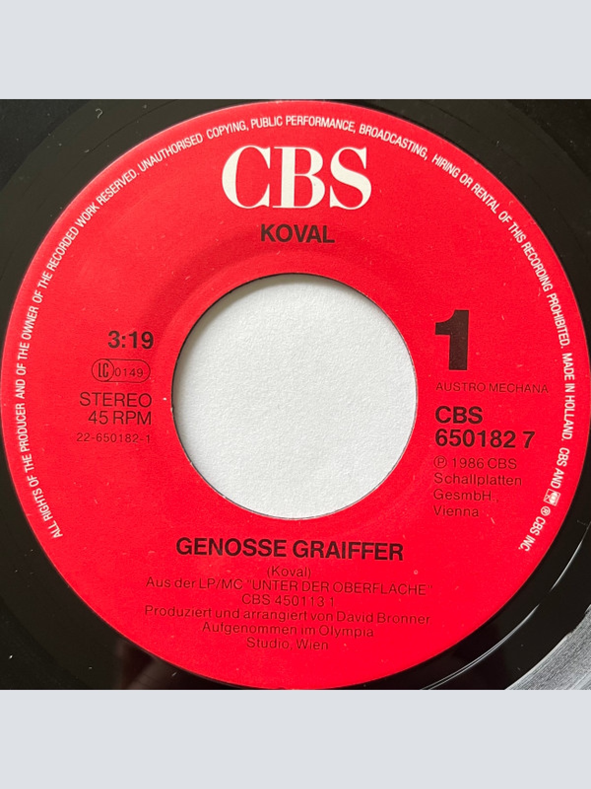 Vinyl / Koval* - Genosse Graiffer