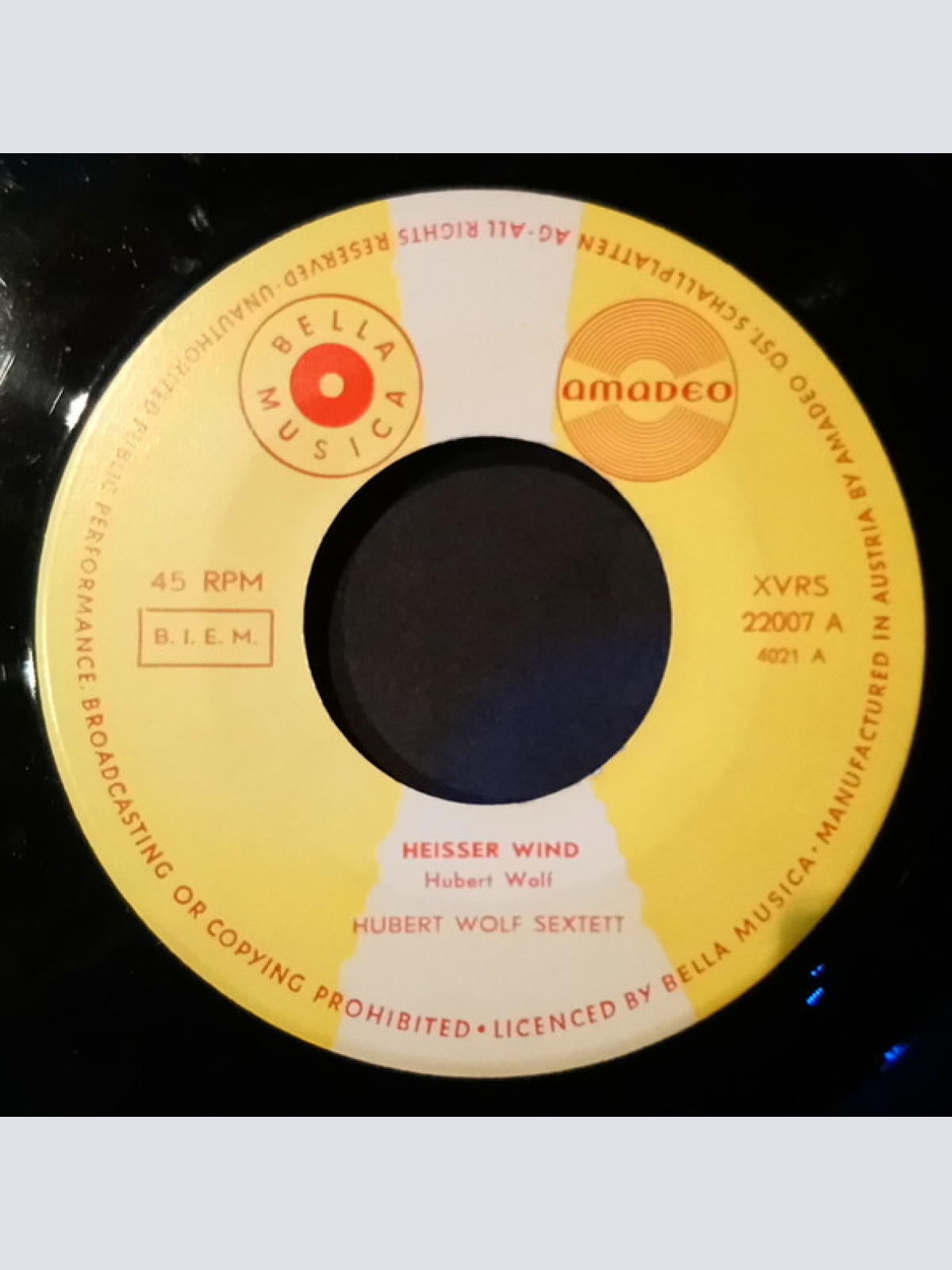 Vinyl / Hubert-Wolf-Sextett - Heisser Wind / Warmer Regen