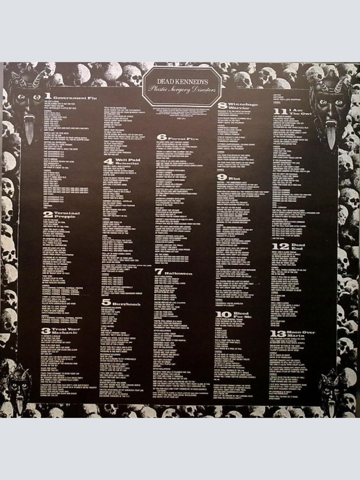 Vinyl / Dead Kennedys - Plastic Surgery Disasters