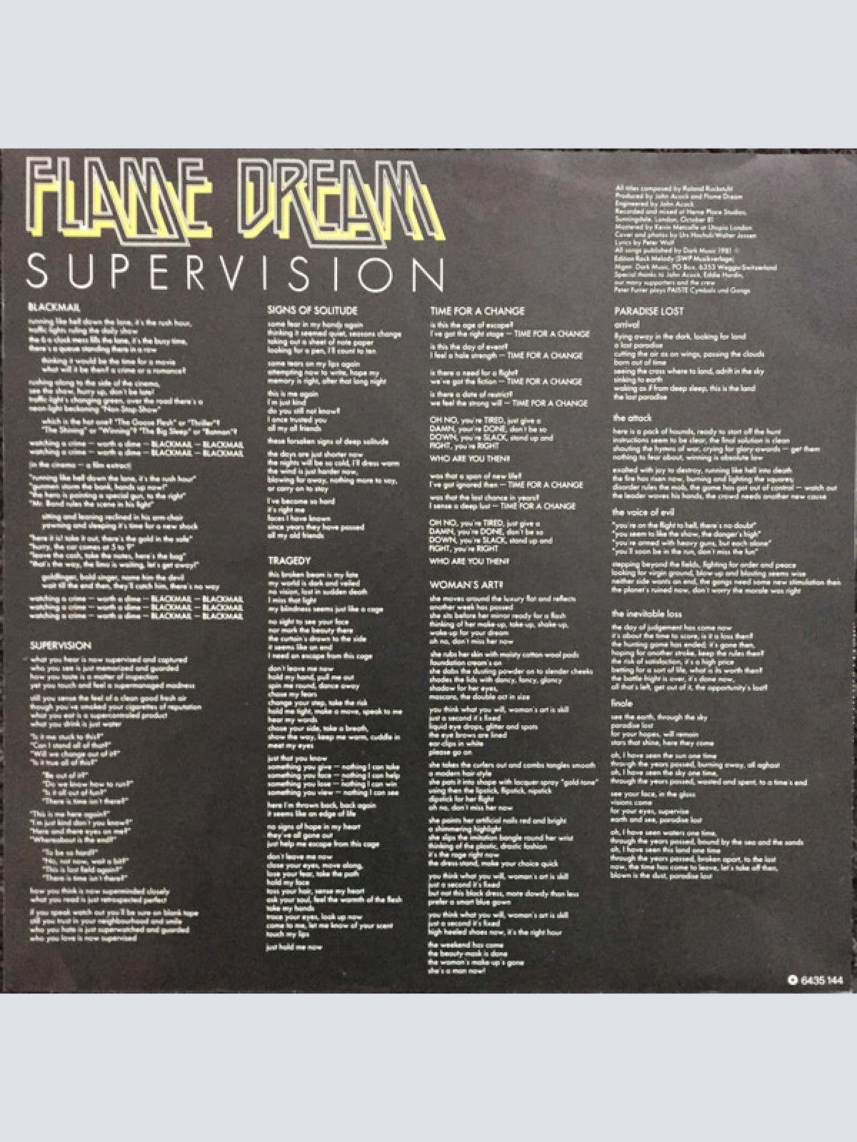Vinyl / Flame Dream - Supervision