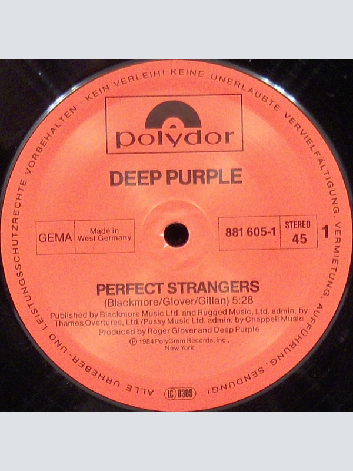 Vinyl / Deep Purple - Perfect Strangers