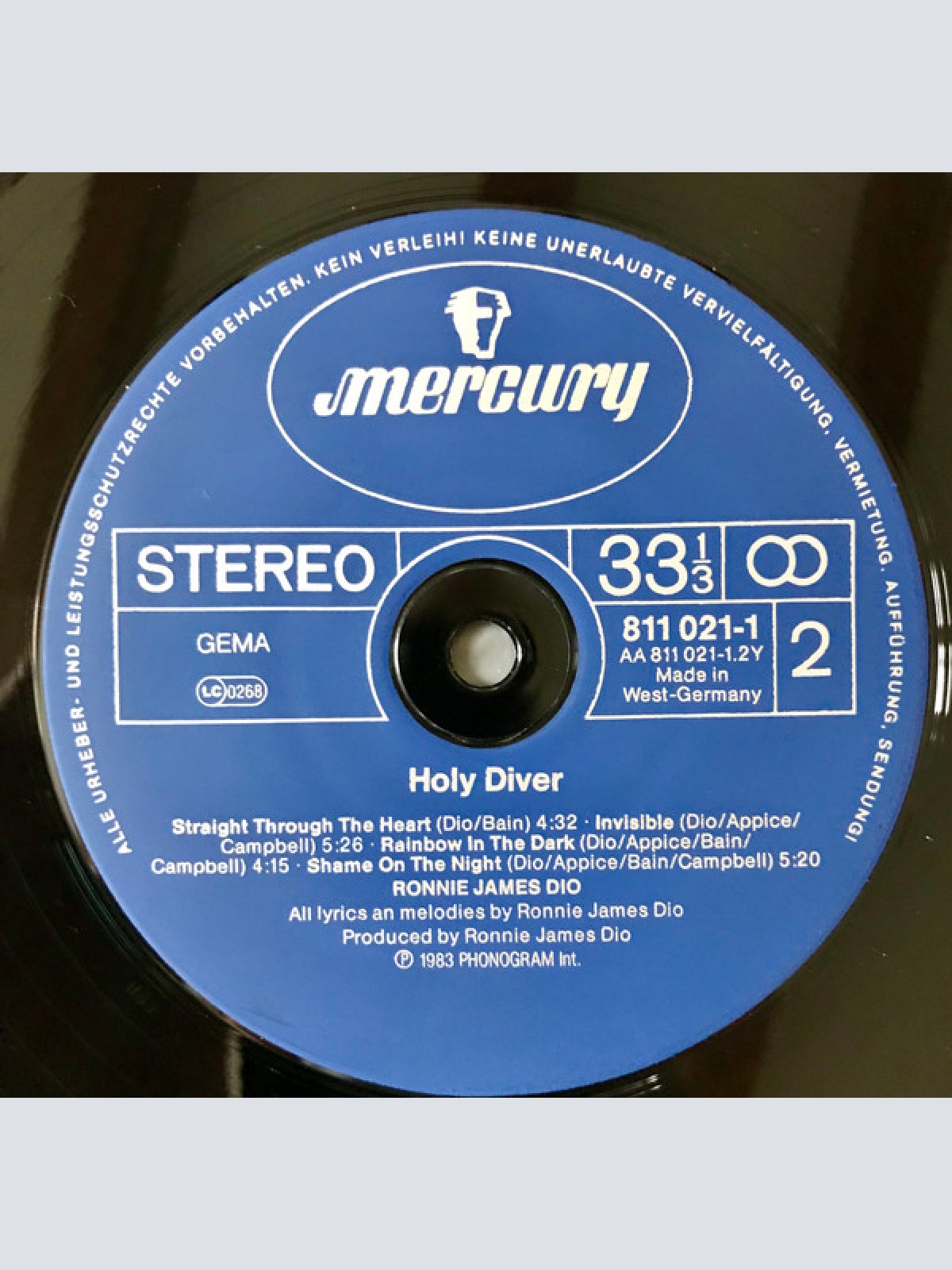 Vinyl / Dio (2) - Holy Diver