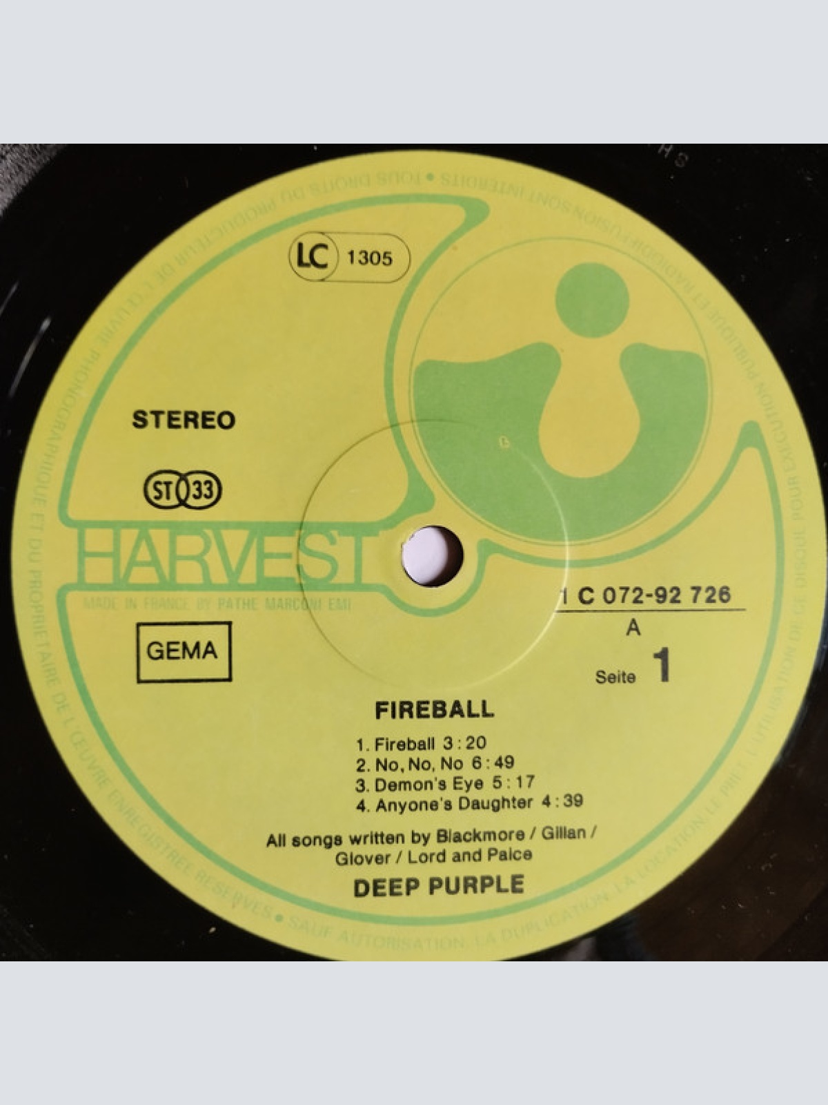 Vinyl / Deep Purple - Fireball