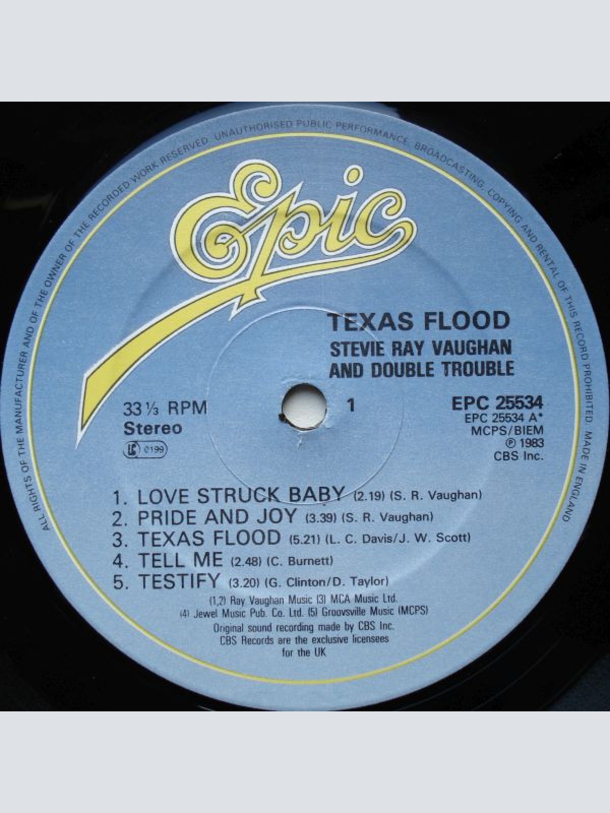 Vinyl / Stevie Ray Vaughan And Double Trouble* - Texas Flood