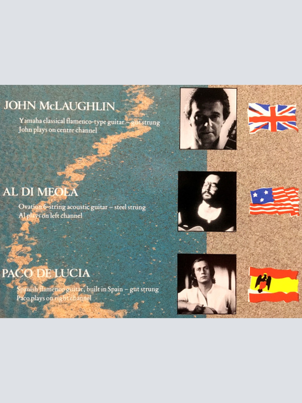 Vinyl / John McLaughlin, Al Di Meola, Paco De Lucia* - Passion, Grace & Fire