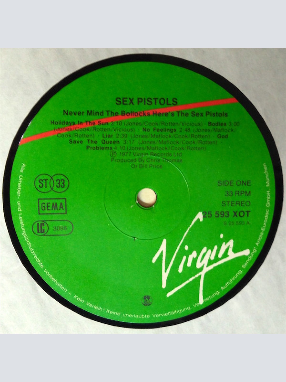 Vinyl / Sex Pistols - Never Mind The Bollocks Here's The Sex Pistols