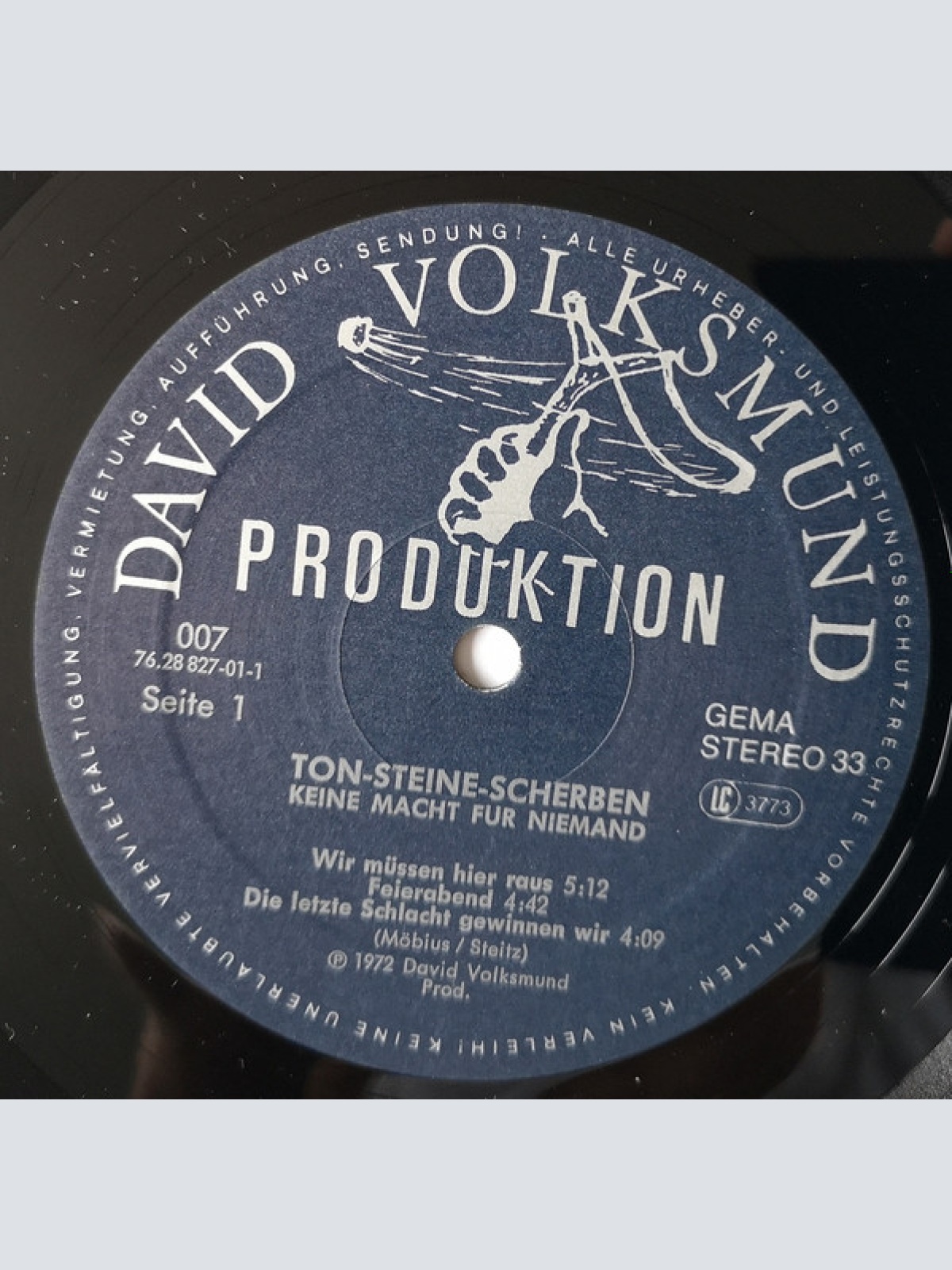 Vinyl / Ton Steine Scherben - Keine Macht Für Niemand