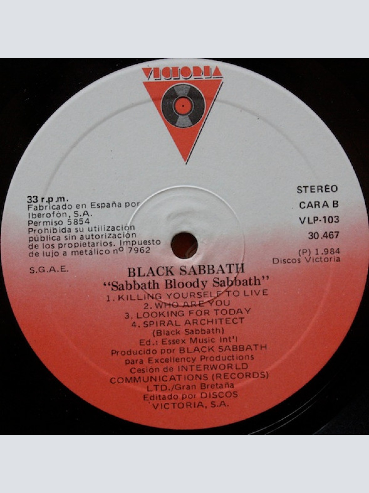 Vinyl / Black Sabbath - Sabbath Bloody Sabbath