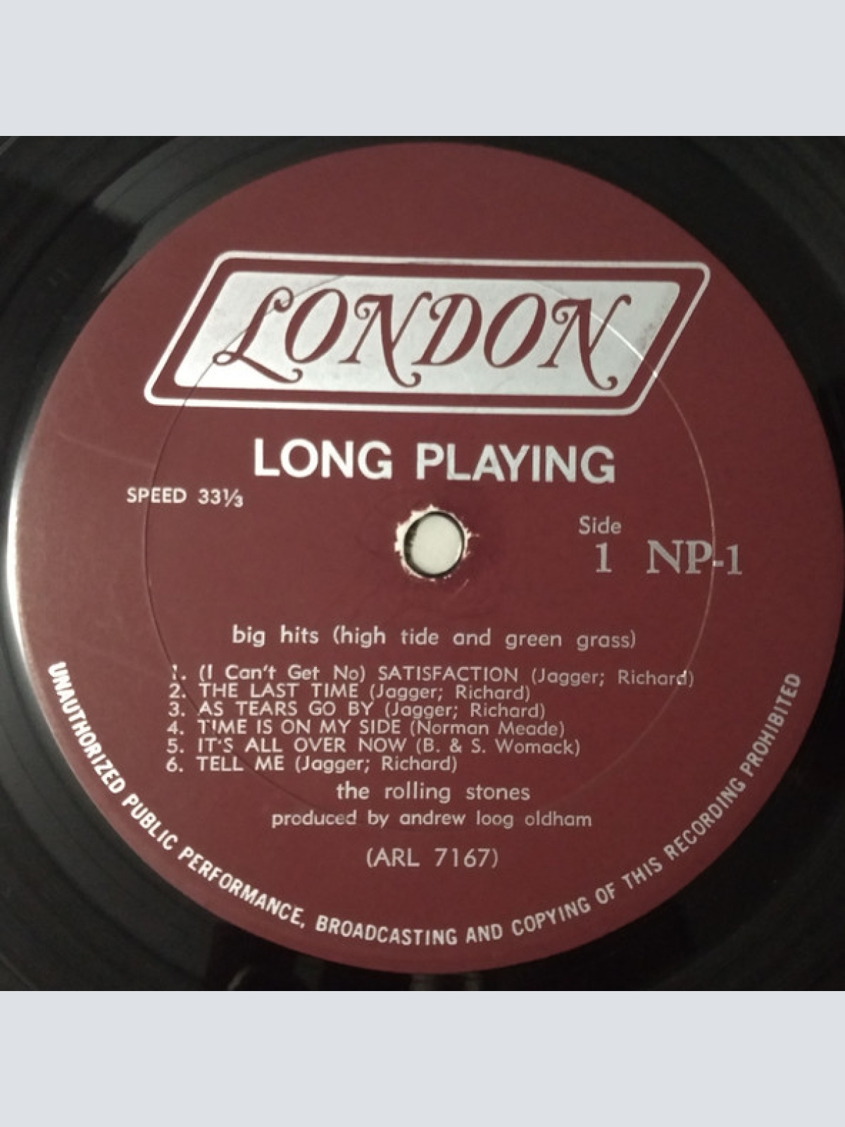 Vinyl / The Rolling Stones - Big Hits (High Tide And Green Grass)