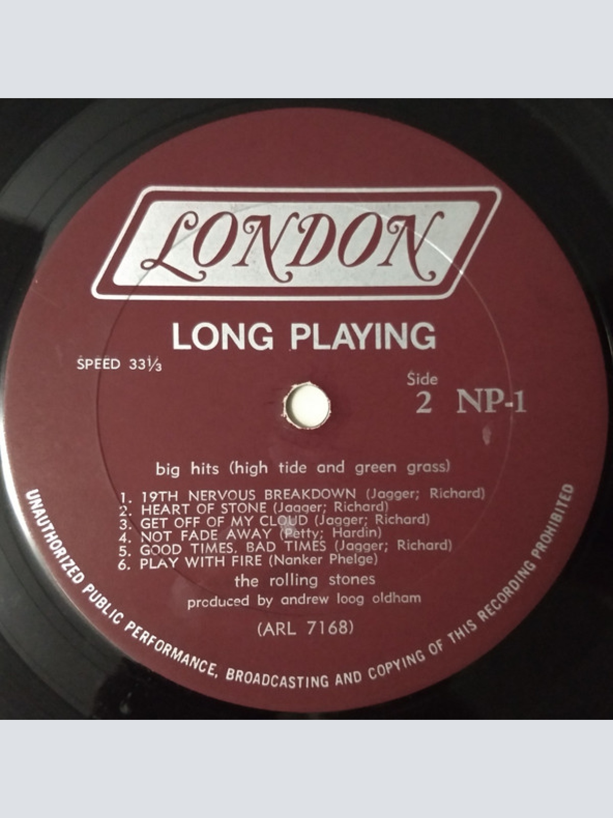 Vinyl / The Rolling Stones - Big Hits (High Tide And Green Grass)