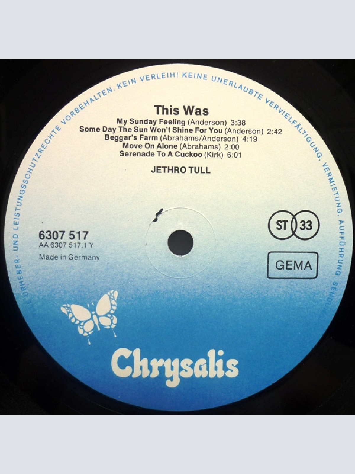 Vinyl / Jethro Tull - This Was