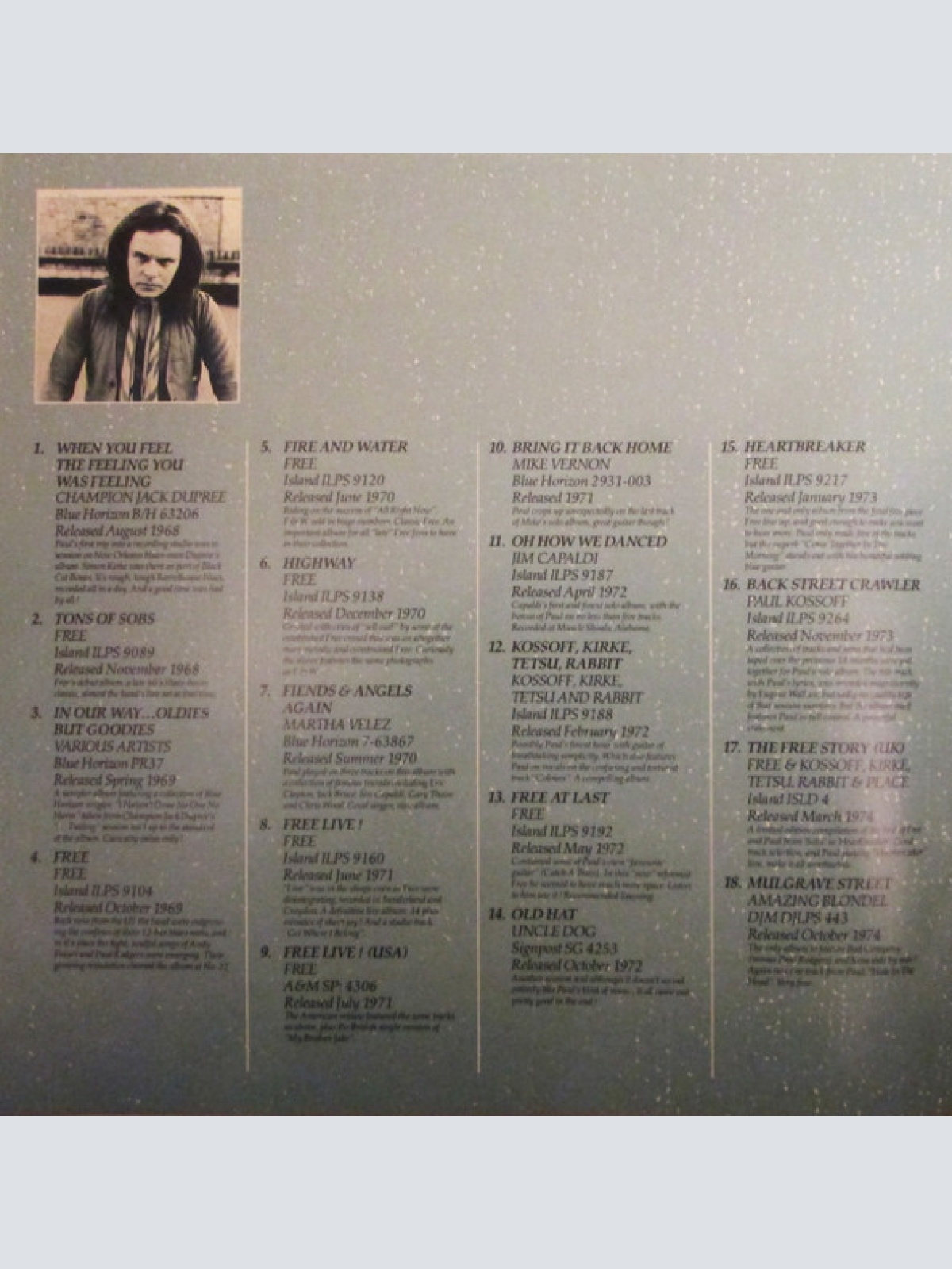 Vinyl / Paul Kossoff - Blue Soul