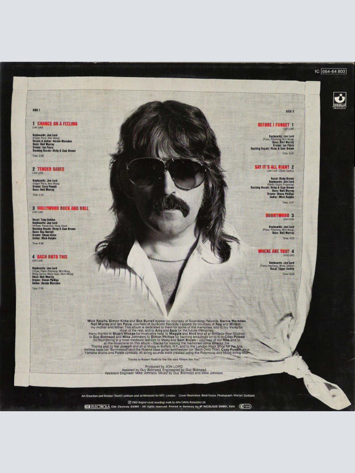 Vinyl / Jon Lord - Before I Forget