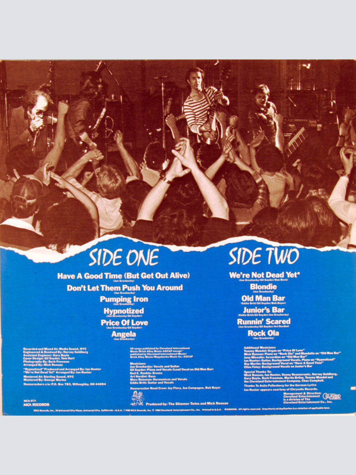 Vinyl / Iron City Houserockers - Have A Good Time (But Get Out Alive)