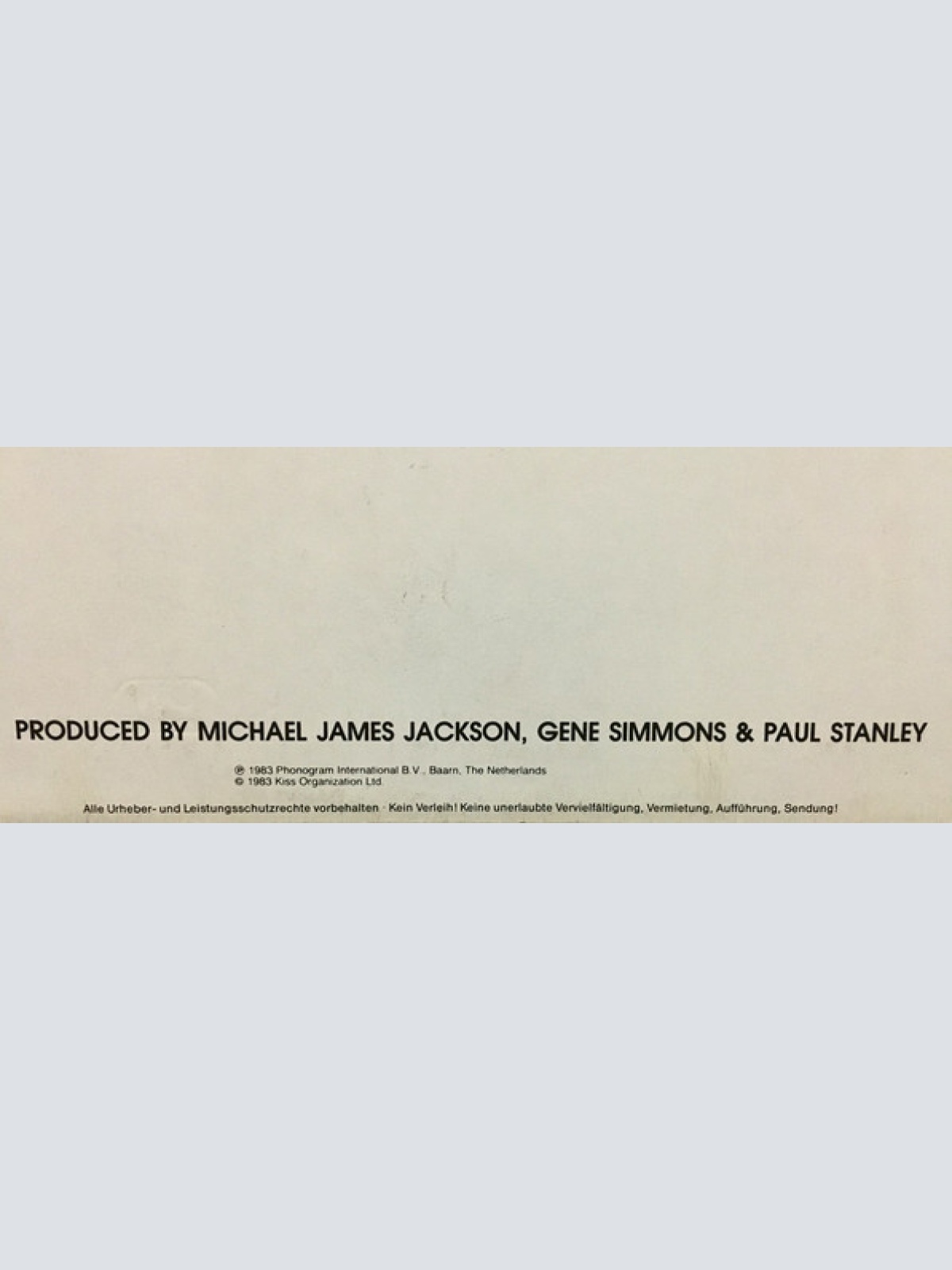 Vinyl / Kiss - Lick It Up