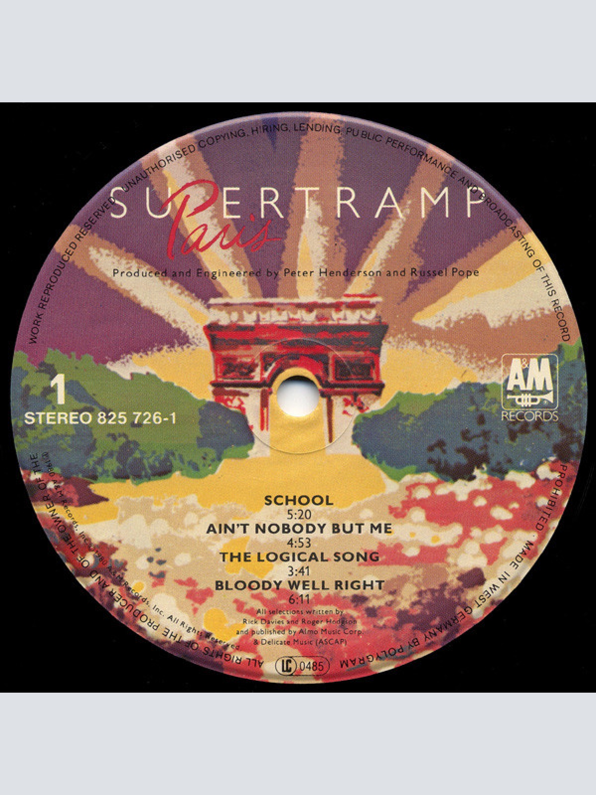 Vinyl / Supertramp - Paris