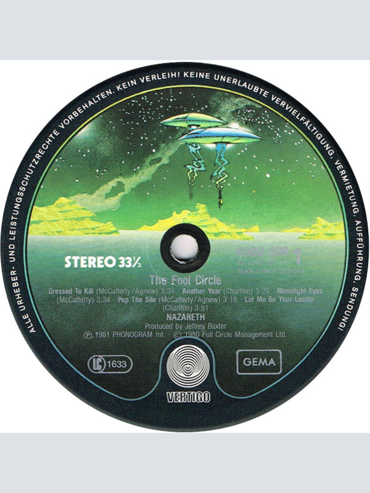 Vinyl / Nazareth (2) - The Fool Circle