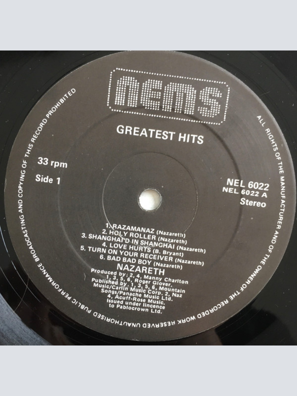 Vinyl / Nazareth (2) - Greatest Hits