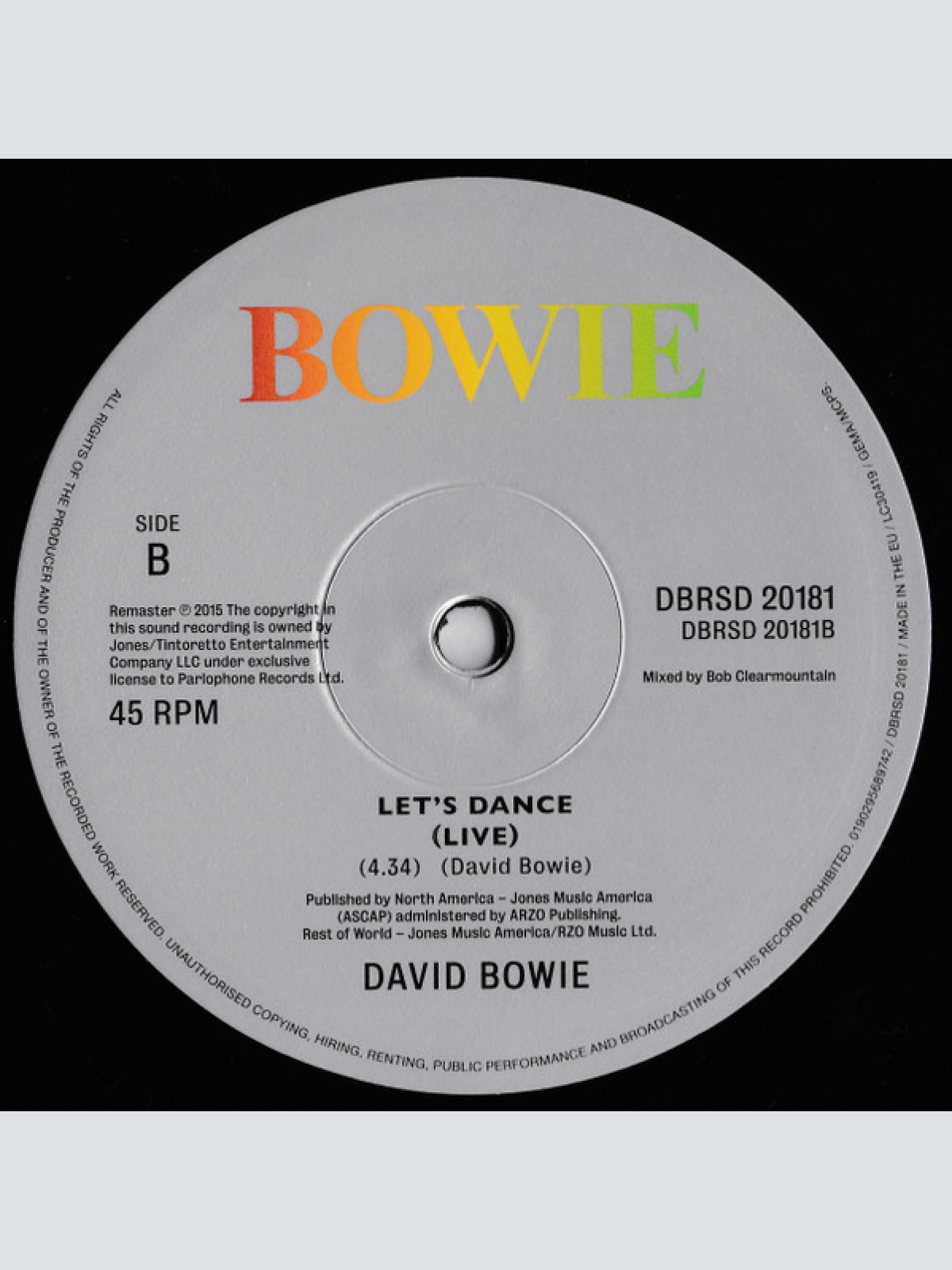 Vinyl / David Bowie - Let's Dance Demo