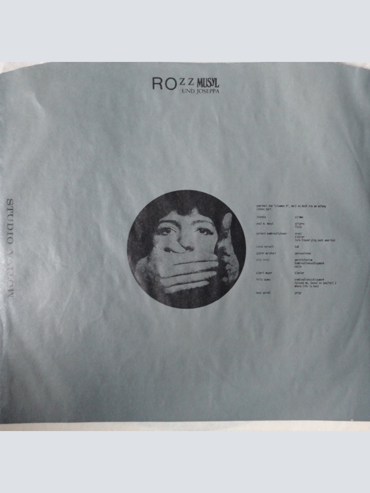 Vinyl / Musyl Und Joseppa - RoZZ