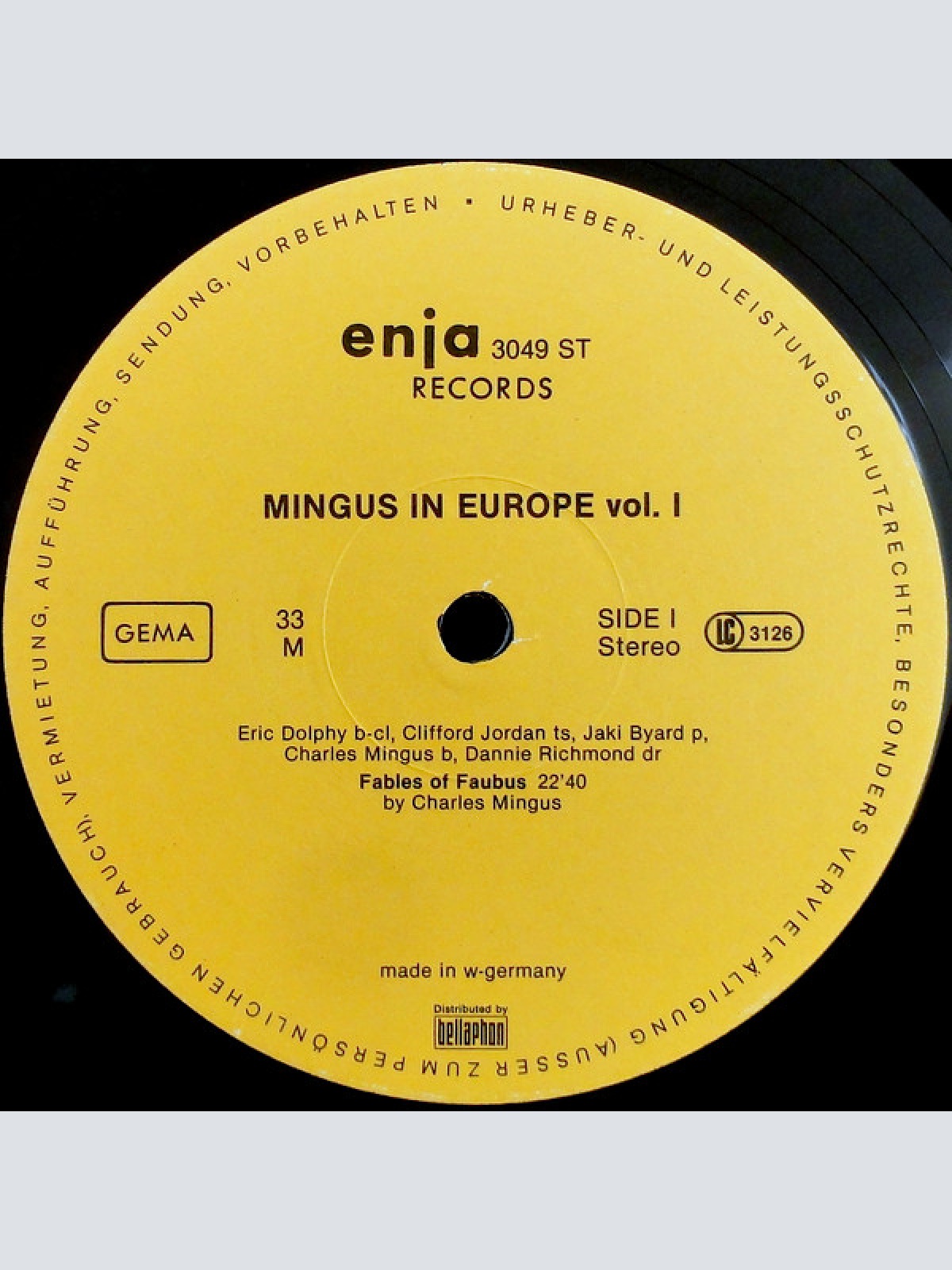 Vinyl / The Charles Mingus Quintet - Mingus In Europe Volume I