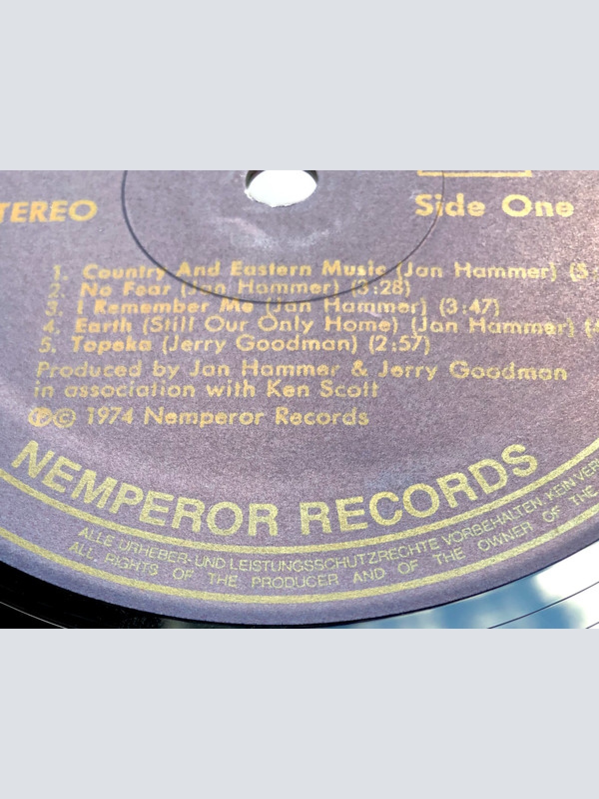 Vinyl / Jerry Goodman & Jan Hammer - Like Children