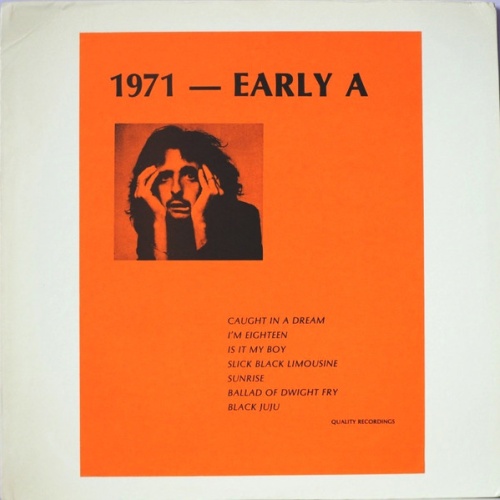 Vinyl / Alice Cooper - 1971 - Early A