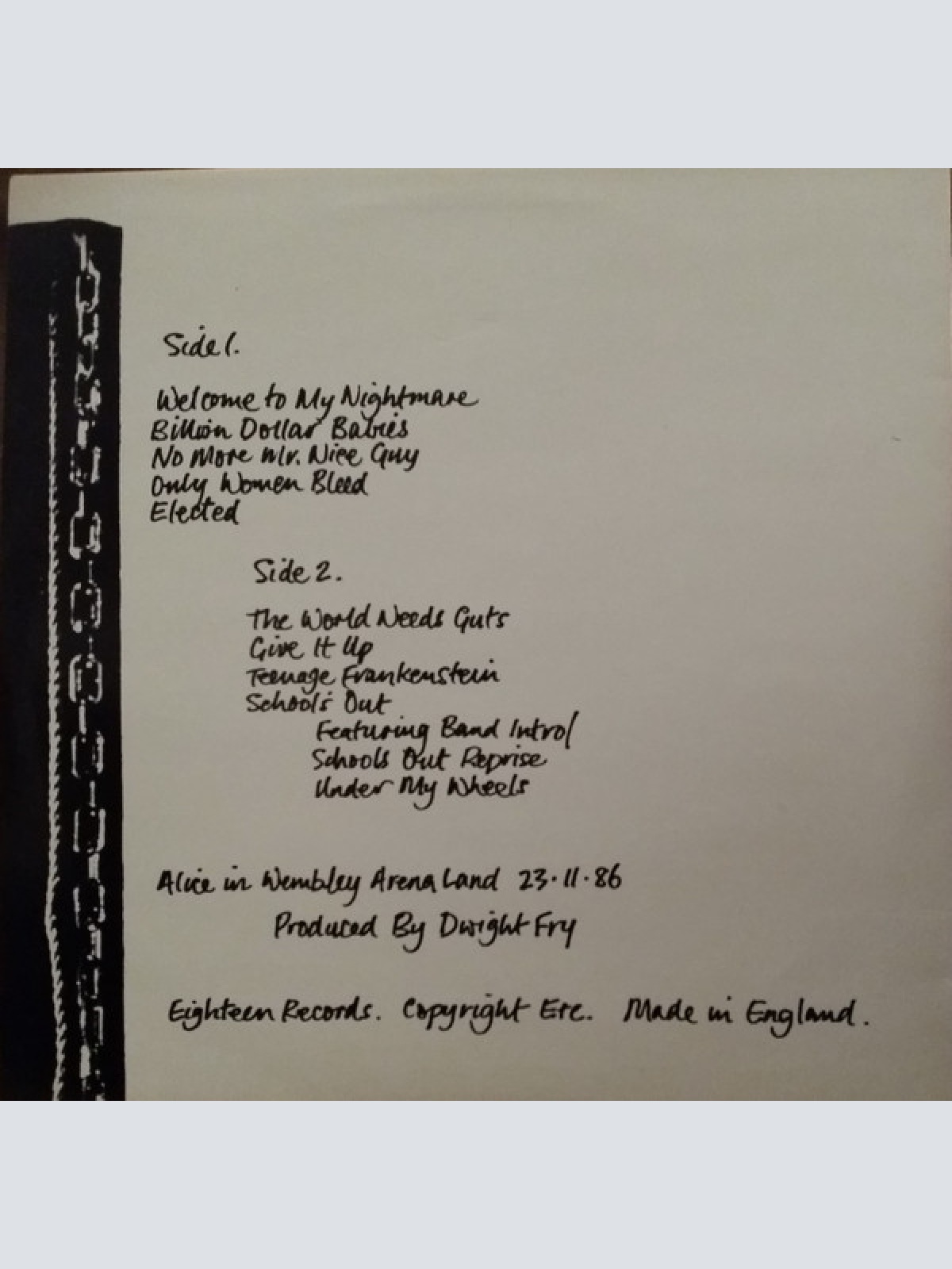 Vinyl / Alice Cooper (2) - Under The Blade