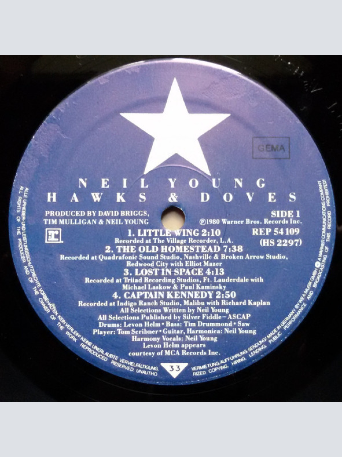 Vinyl / Neil Young - Hawks & Doves