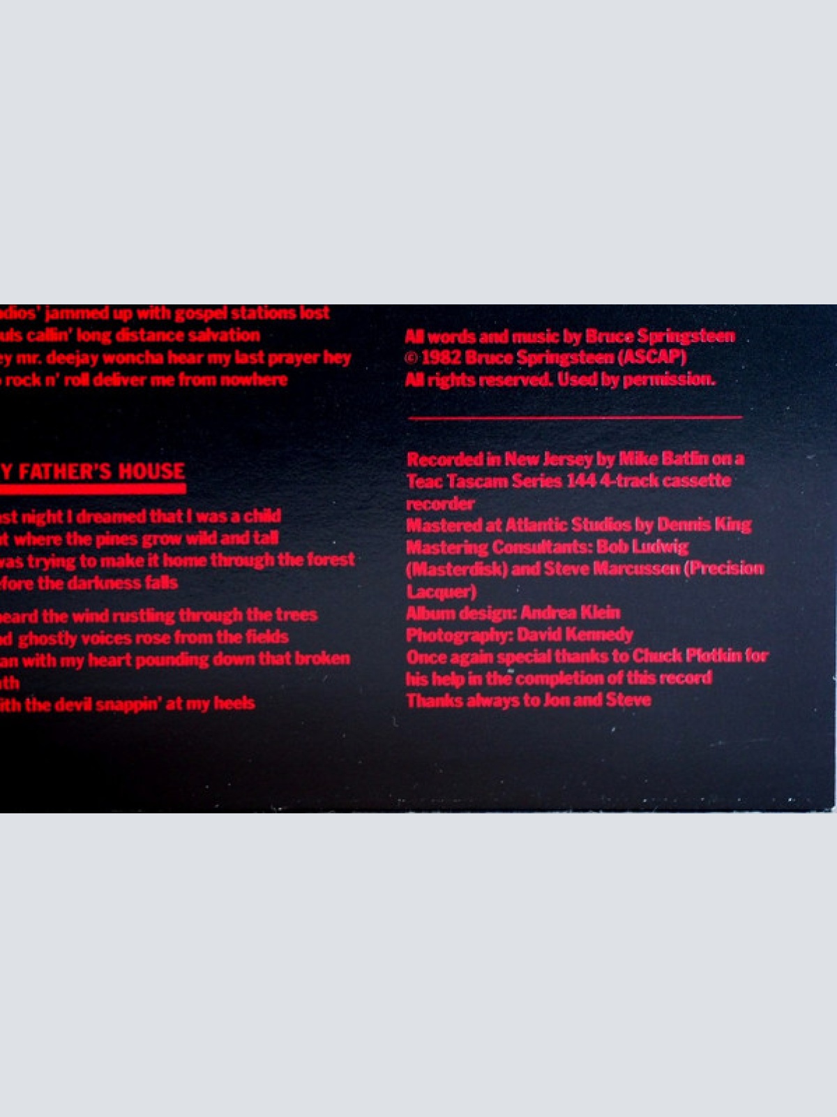 Vinyl / Bruce Springsteen - Nebraska