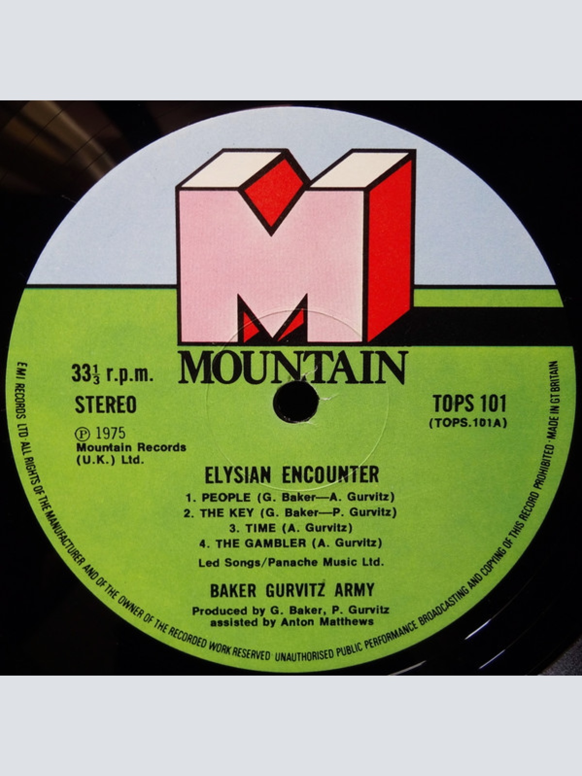 Vinyl / Baker Gurvitz Army - Elysian Encounter