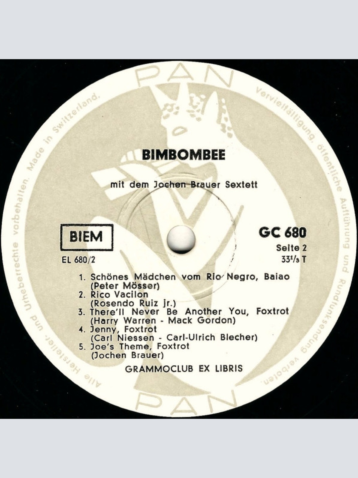 Vinyl / Jochen Brauer Sextett - Bimbombee