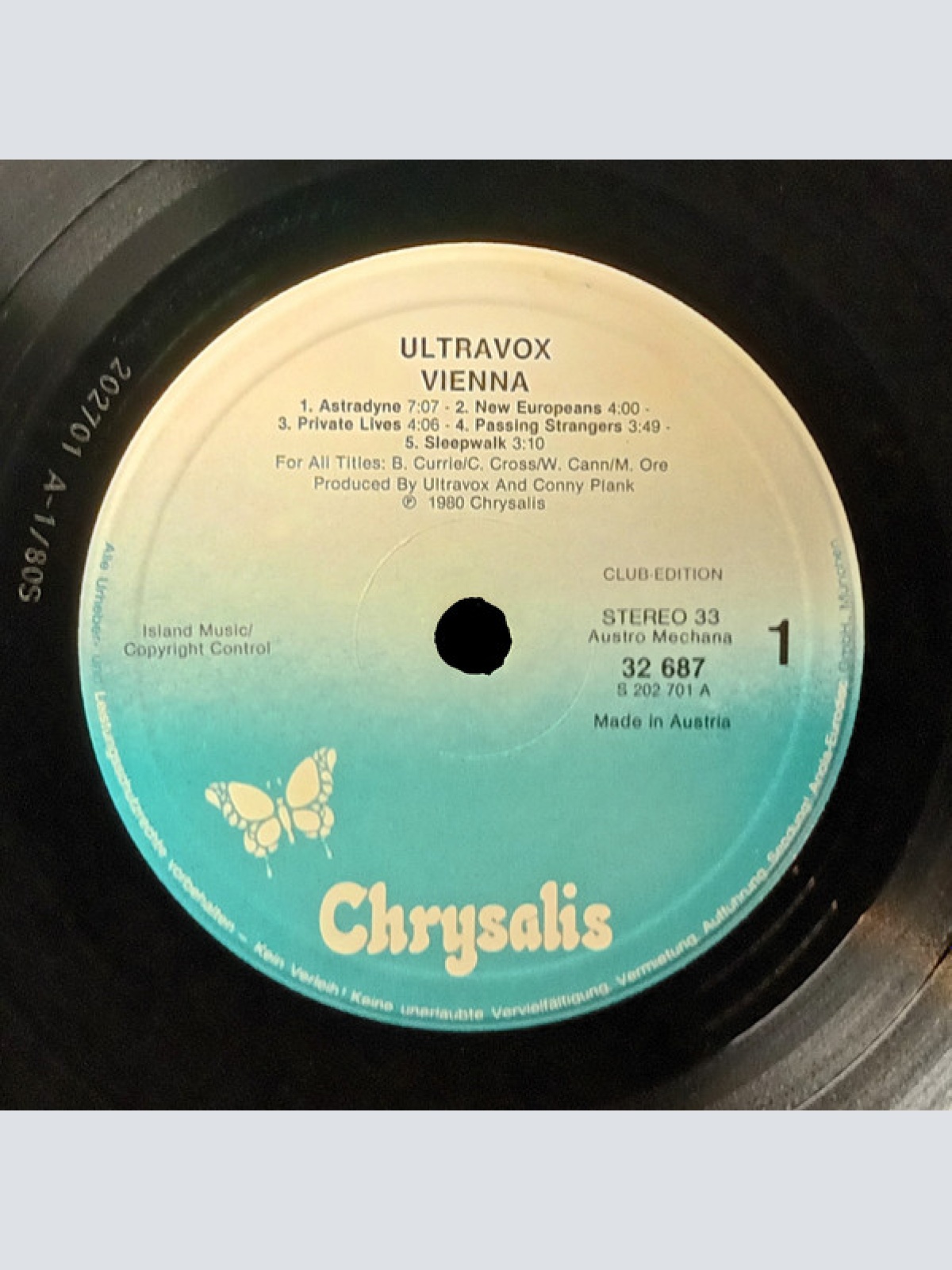 Vinyl / Ultravox - Vienna