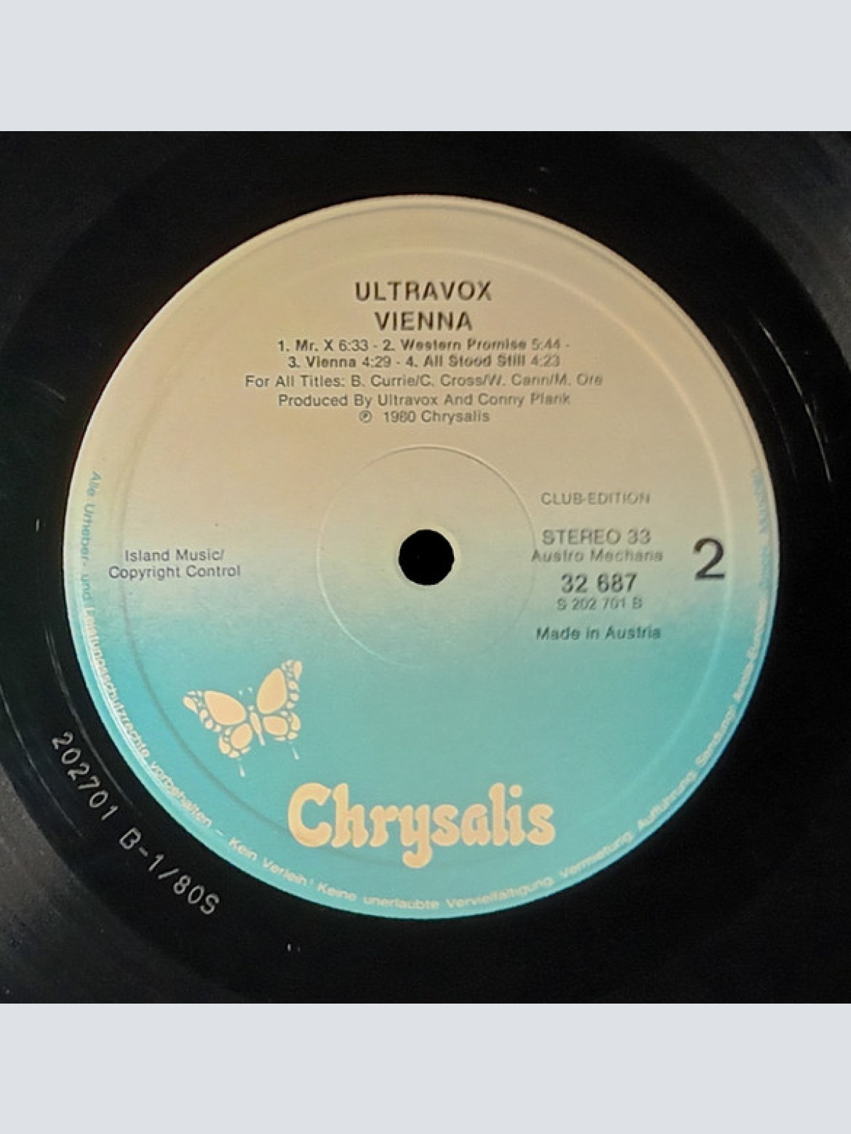 Vinyl / Ultravox - Vienna