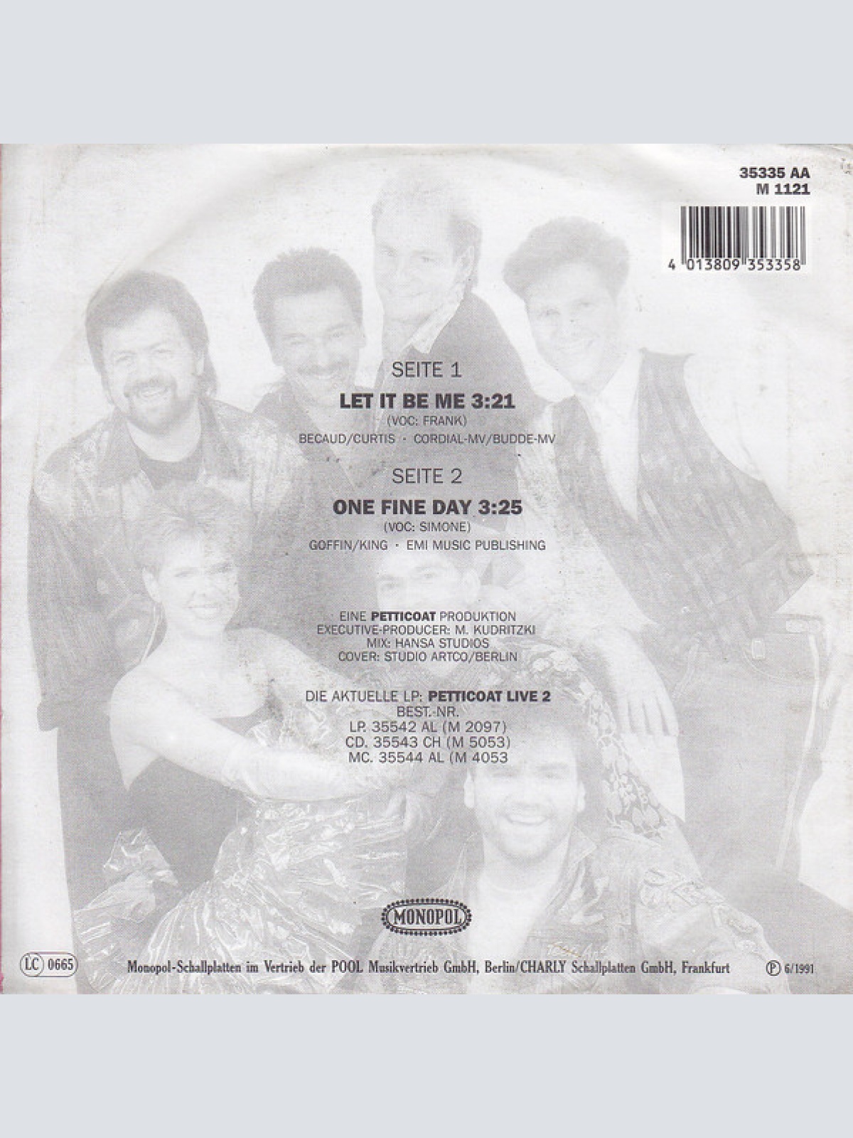 Vinyl / Petticoat - Let It Be Me